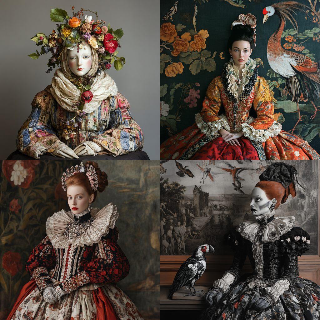 Isabelle de Borchgrave style, Midjourney V6.1, render 1 of 4