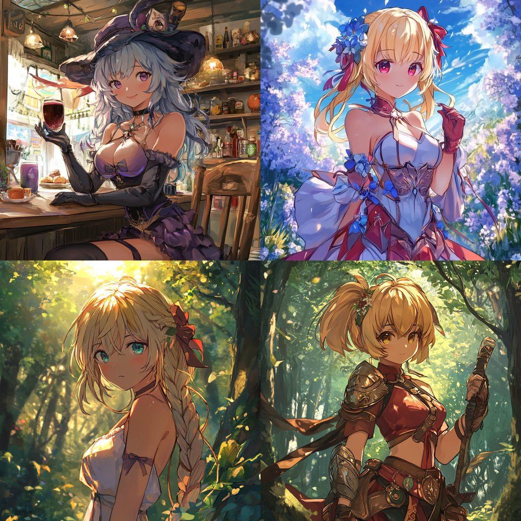 Isekai anime style style, Midjourney V6.1, render 1 of 4