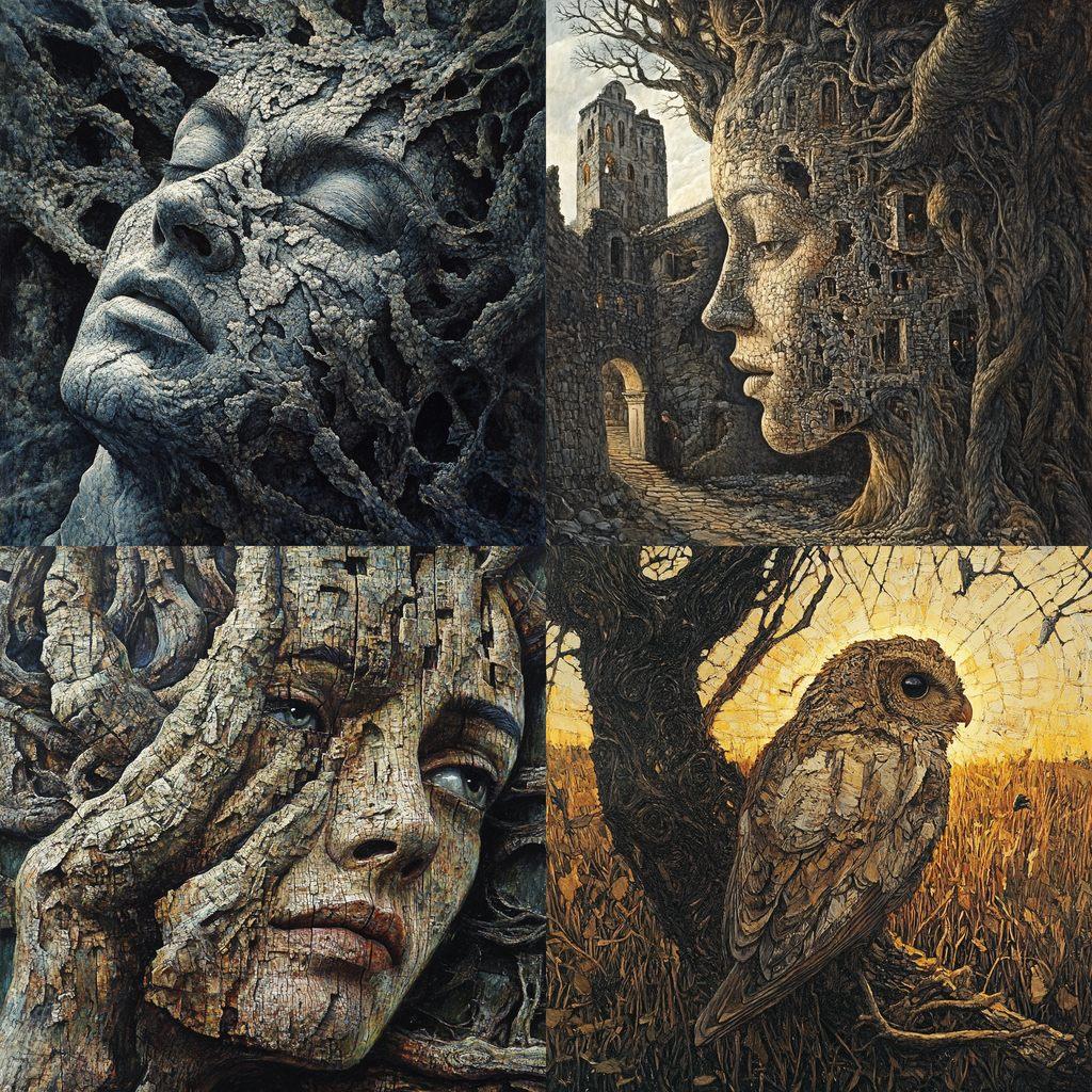 Ivan Marchuk style, Midjourney V6.1, render 1 of 4