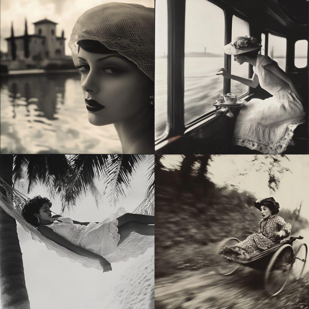 Jacques Henri Lartigue style, Midjourney V6.1, render 1 of 4