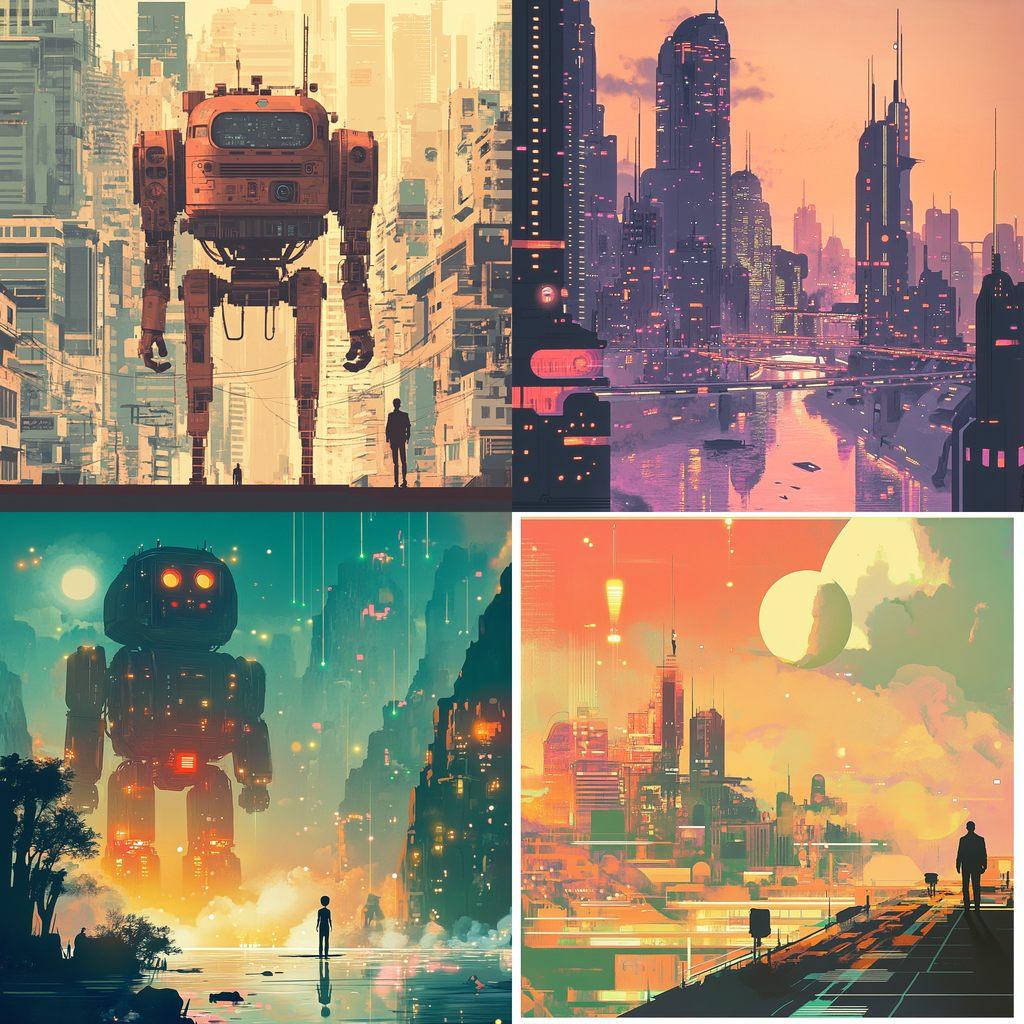 James Gilleard style, Midjourney V6.1, render 1 of 4