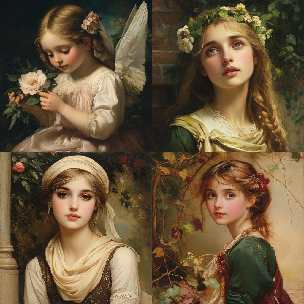 James Sant style, Midjourney V6.1, render 1 of 4