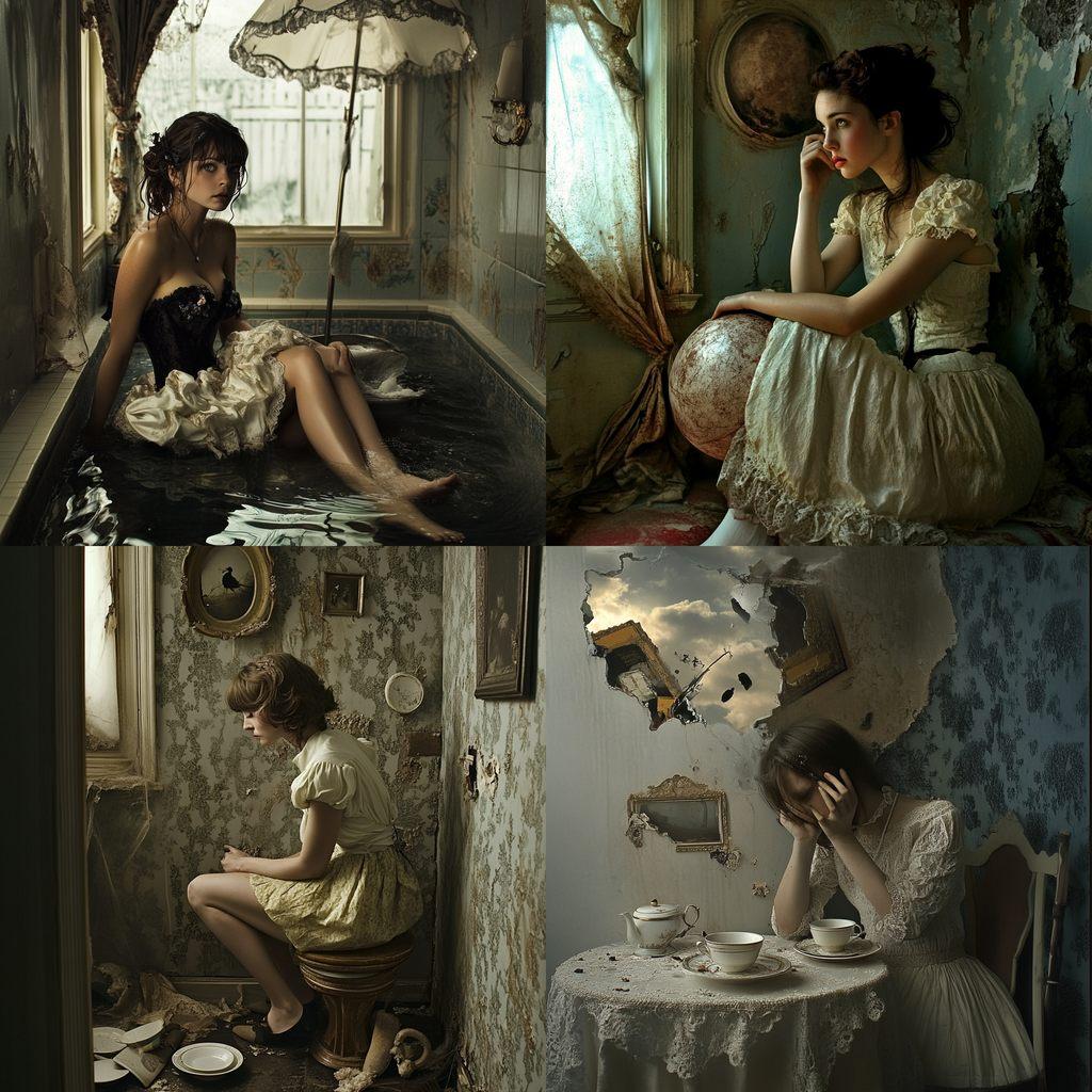 Jamie Baldridge style, Midjourney V6.1, render 1 of 4