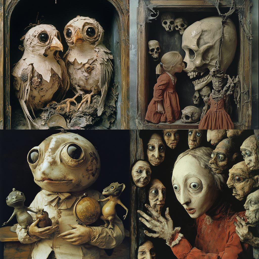 Jan Svankmajer style, Midjourney V6.1, render 1 of 4