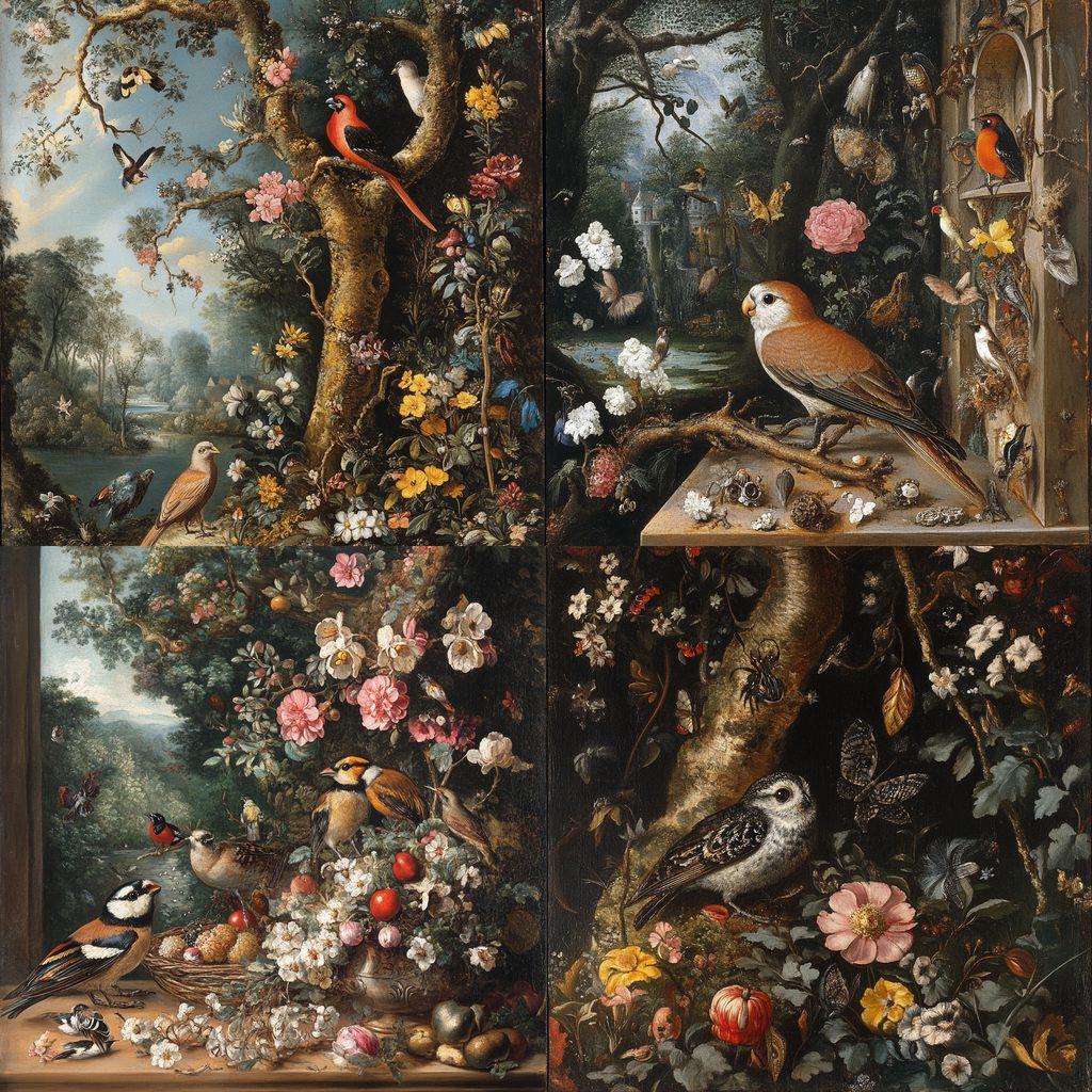Jan van Kessel the Elder style, Midjourney V6.1, render 1 of 4