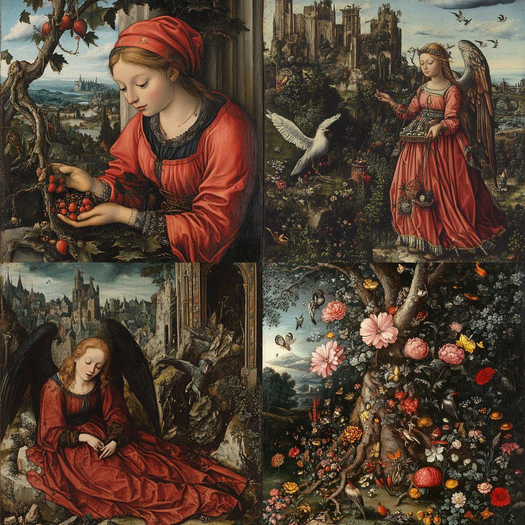 Jan van Scorel style, Midjourney V6.1, render 1 of 4