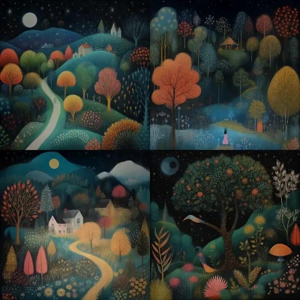 Jane Newland style, Midjourney V6.1, render 1 of 4