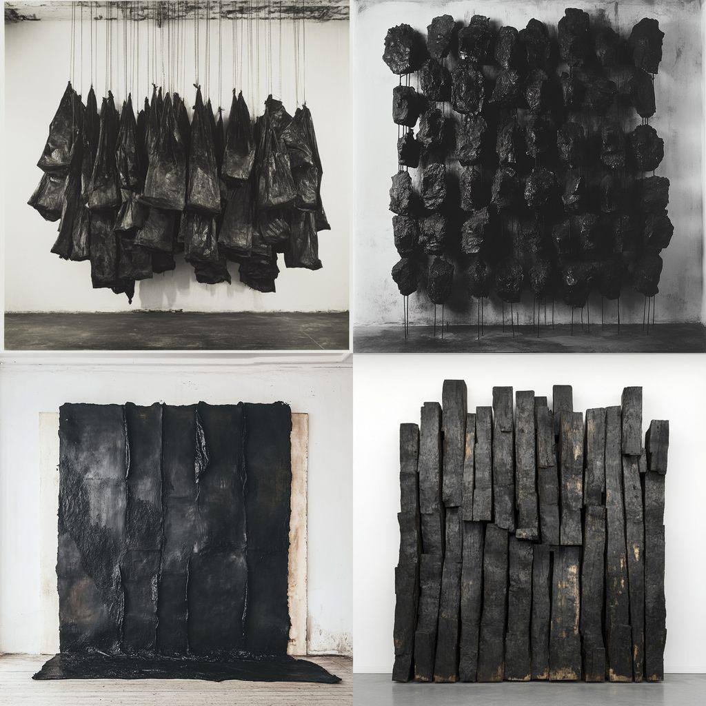 Jannis Kounellis style, Midjourney V6.1, render 1 of 4