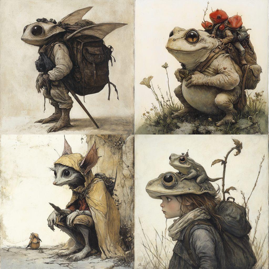 Jean-Baptiste Monge style, Midjourney V6.1, render 1 of 4