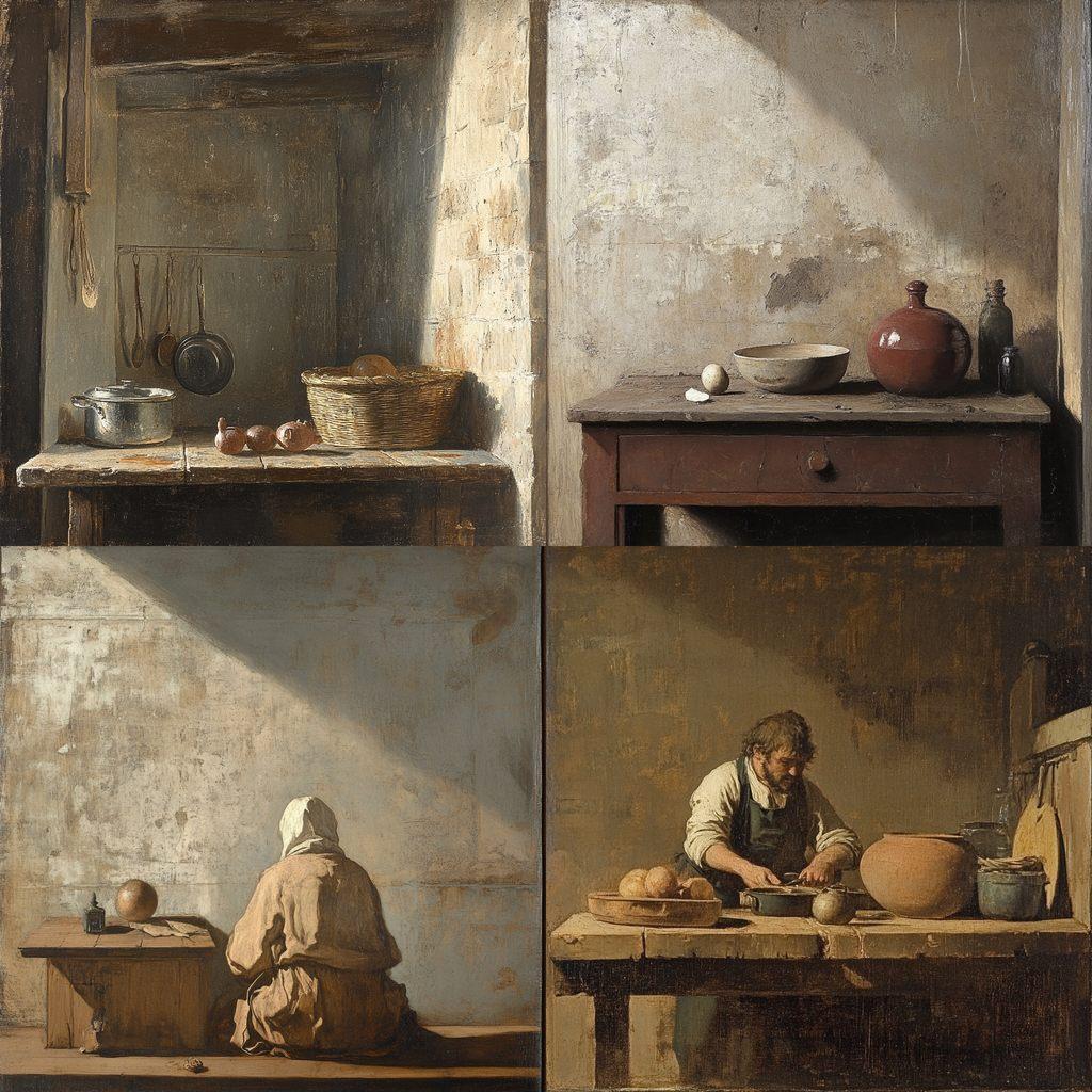 Jean-Baptiste-Simeon Chardin style, Midjourney V6.1, render 1 of 4