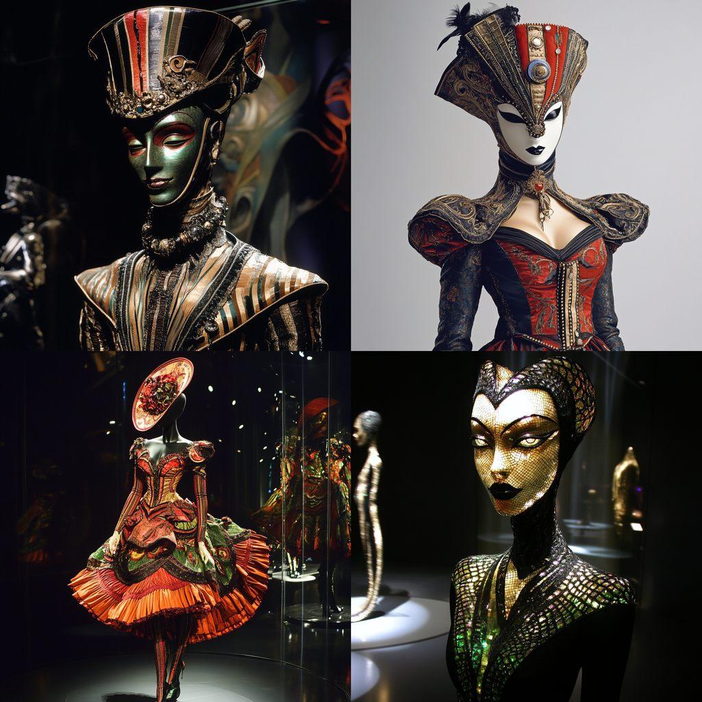 Jean Paul Gaultier style, Midjourney V6.1, render 1 of 4
