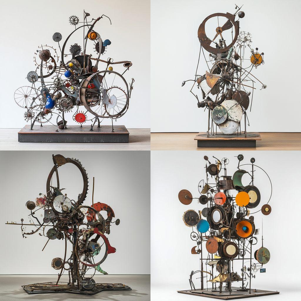 Jean Tinguely style, Midjourney V6.1, render 1 of 4