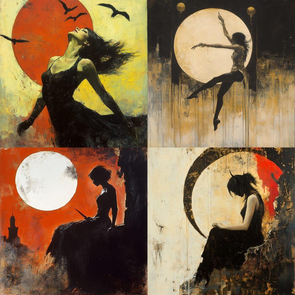 Jeffrey Catherine Jones style, Midjourney V6.1, render 1 of 4