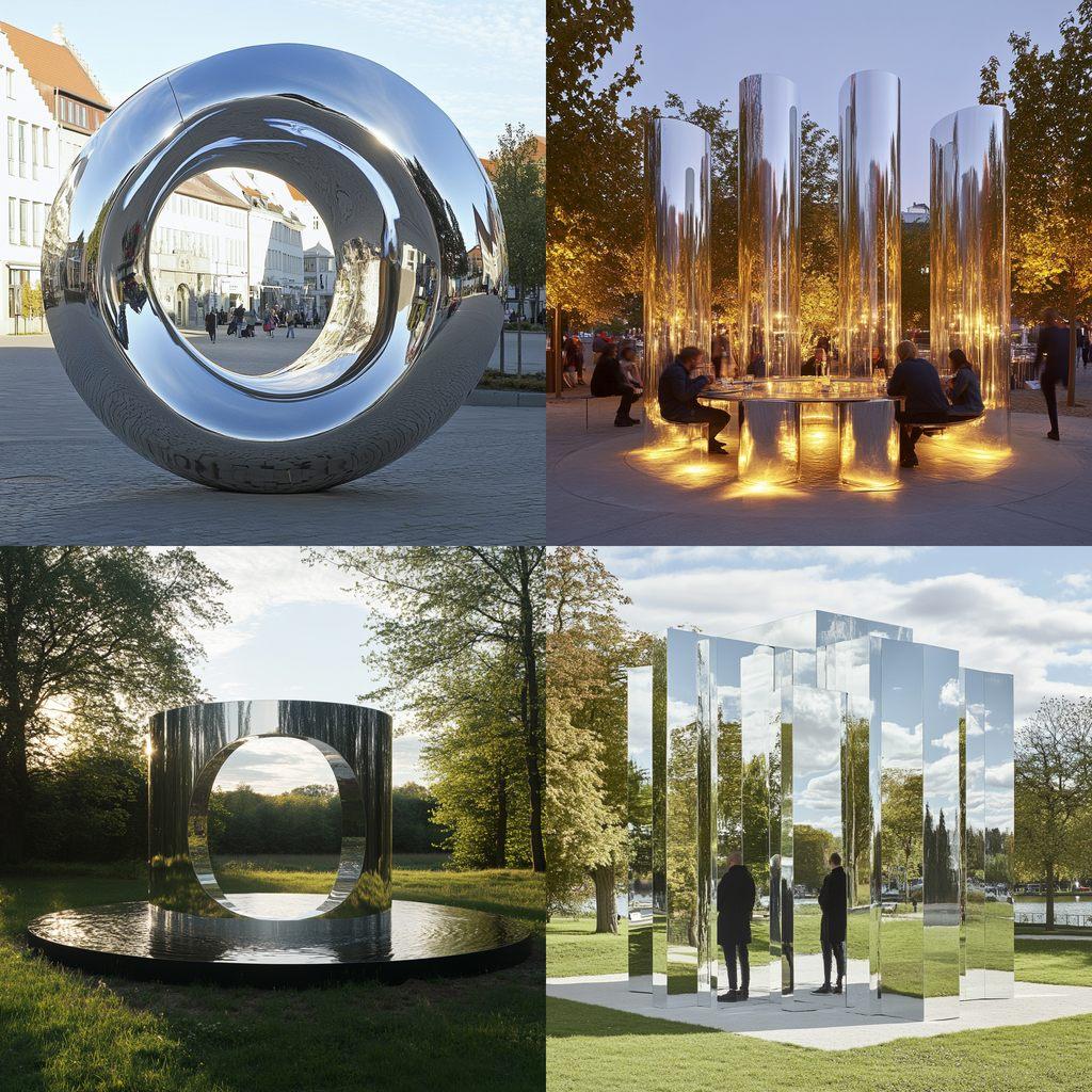 Jeppe Hein style, Midjourney V6.1, render 1 of 4