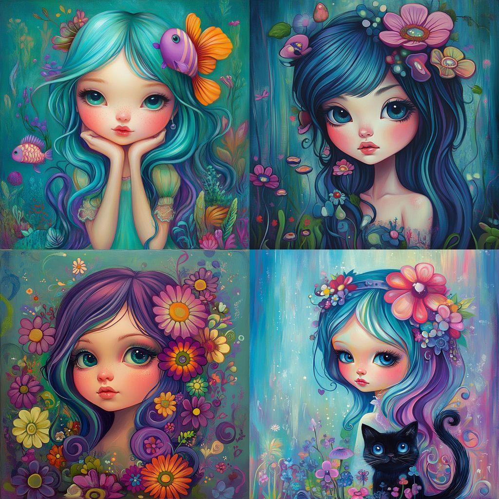 Jeremiah Ketner style, Midjourney V6.1, render 1 of 4