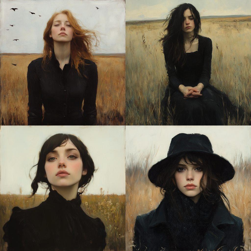 Jeremy Lipking style, Midjourney V6.1, render 1 of 4