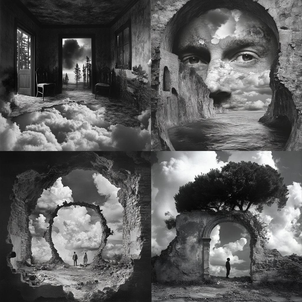 Jerry N. Uelsmann style, Midjourney V6.1, render 1 of 4