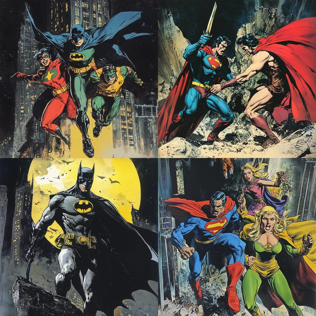 Jim Aparo style, Midjourney V6.1, render 1 of 4