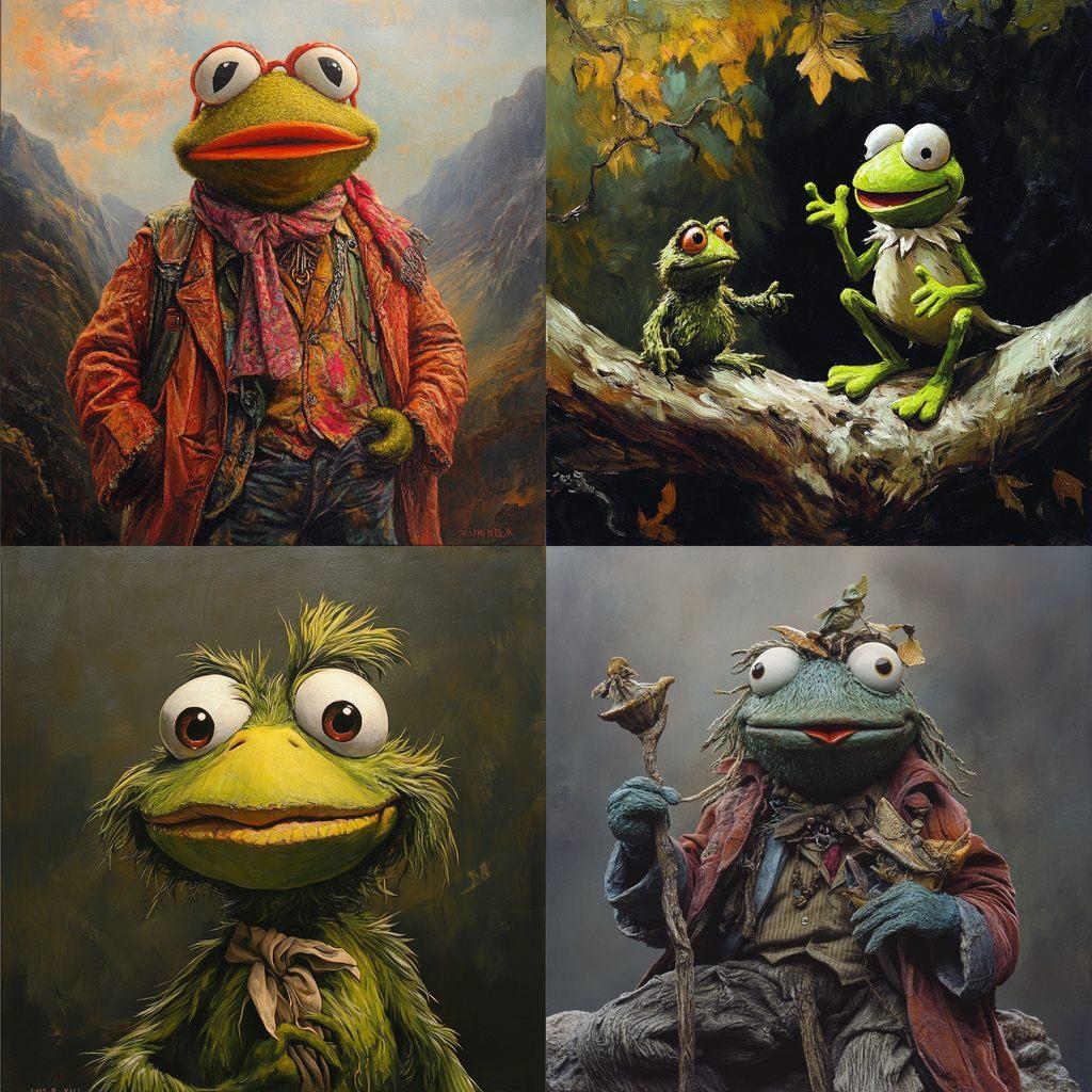 Jim Henson style, Midjourney V6.1, render 1 of 4