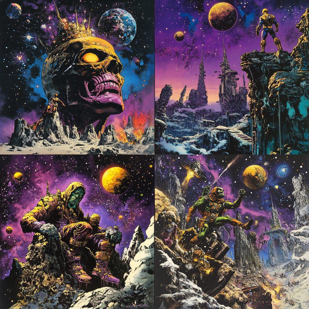 Jim Starlin style, Midjourney V6.1, render 1 of 4