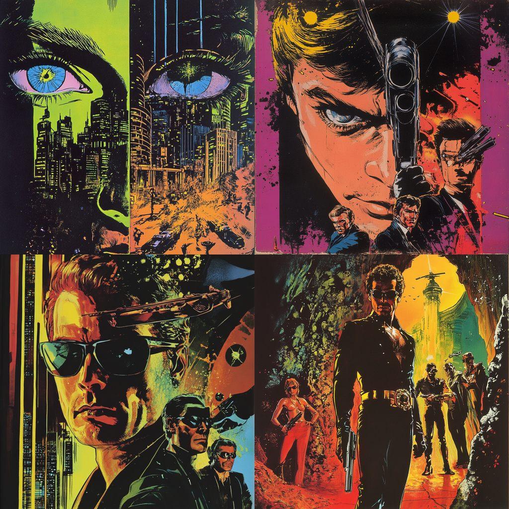 Jim Steranko style, Midjourney V6.1, render 1 of 4