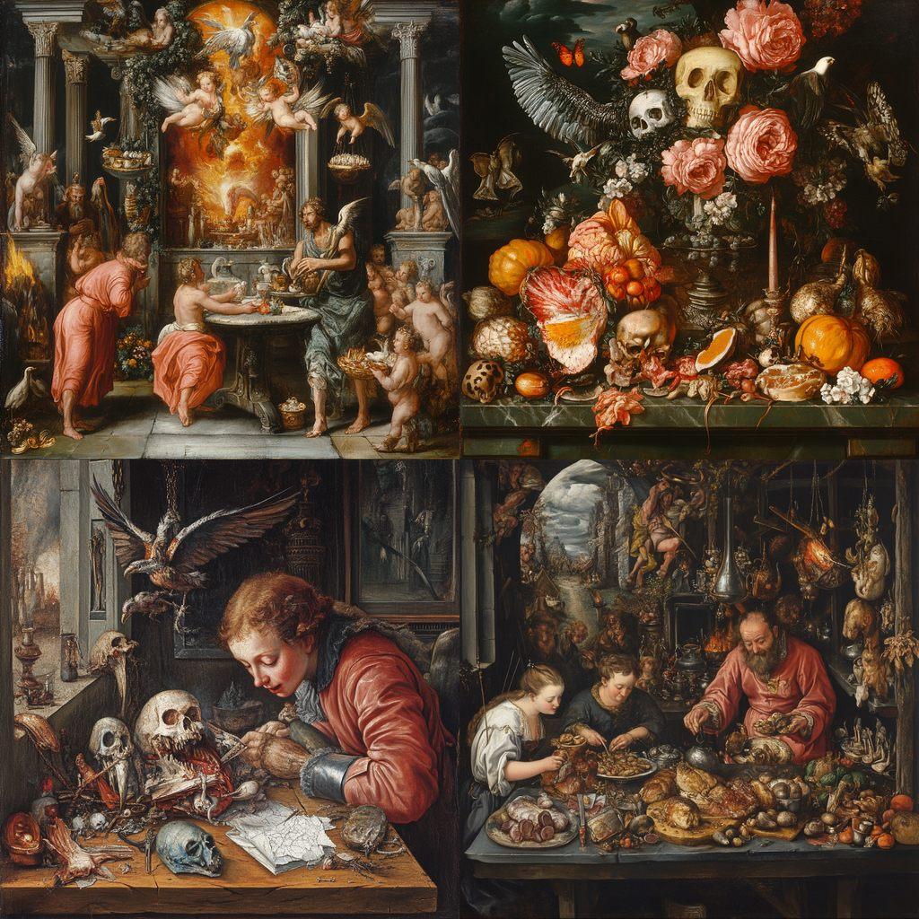 Joachim Wtewael style, Midjourney V6.1, render 1 of 4