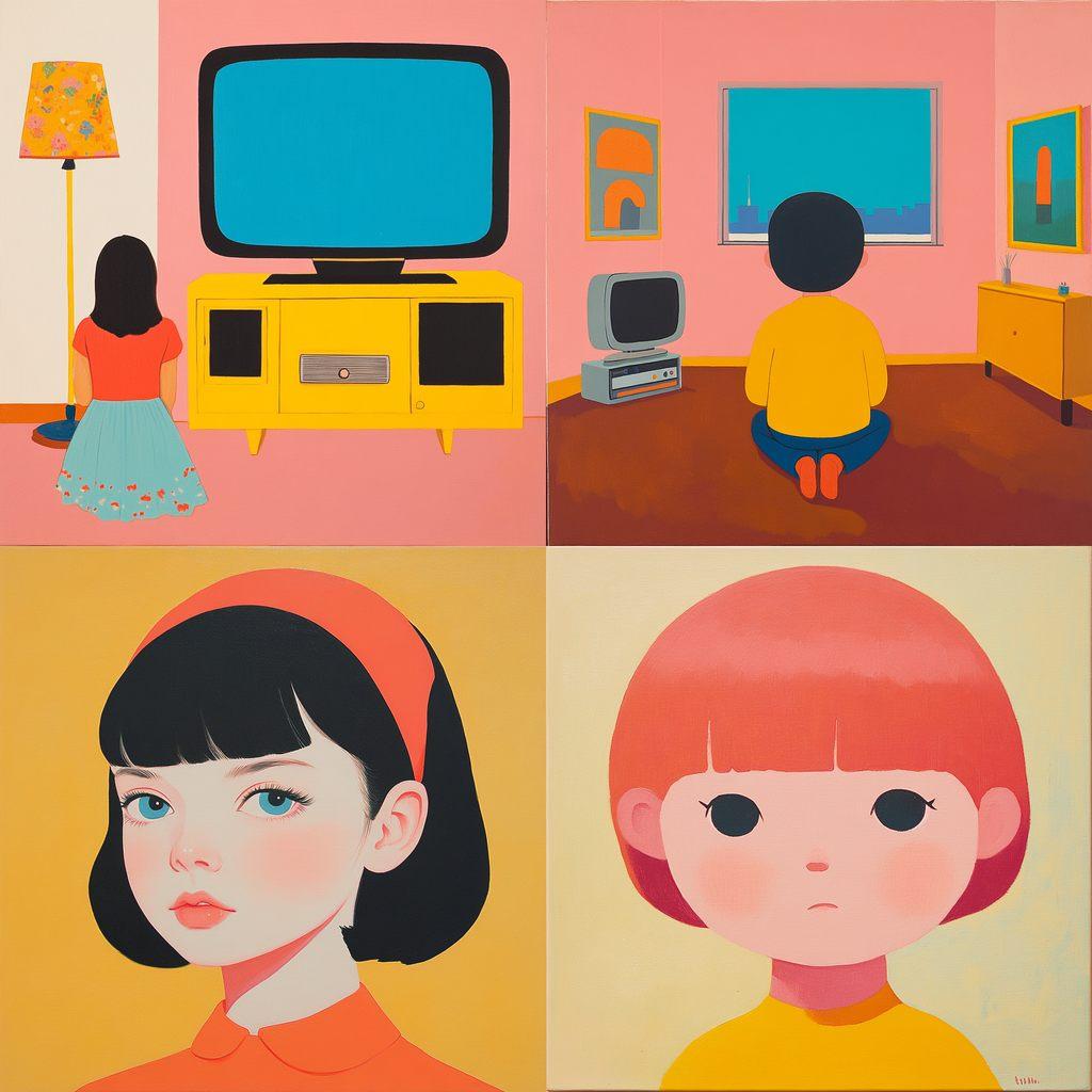 Joan Cornella style, Midjourney V6.1, render 1 of 4