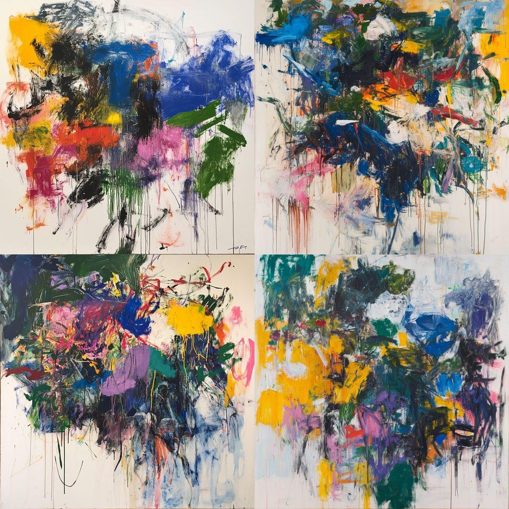 Joan Mitchell style, Midjourney V6.1, render 1 of 4