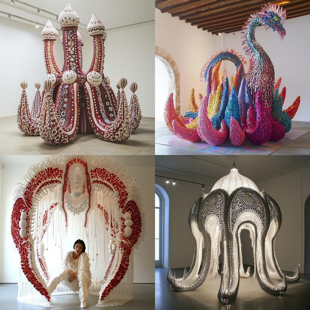 Joana Vasconcelos style, Midjourney V6.1, render 1 of 4