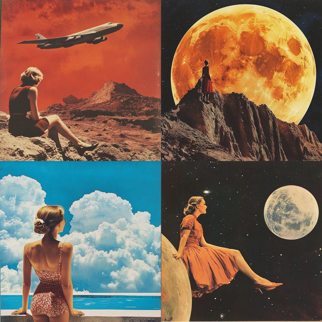 Joe Webb style, Midjourney V6.1, render 1 of 4