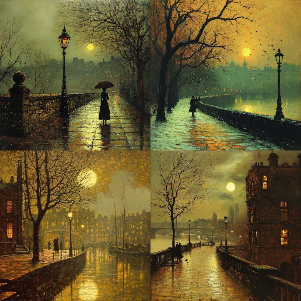 John Atkinson Grimshaw style, Midjourney V6.1, render 1 of 4