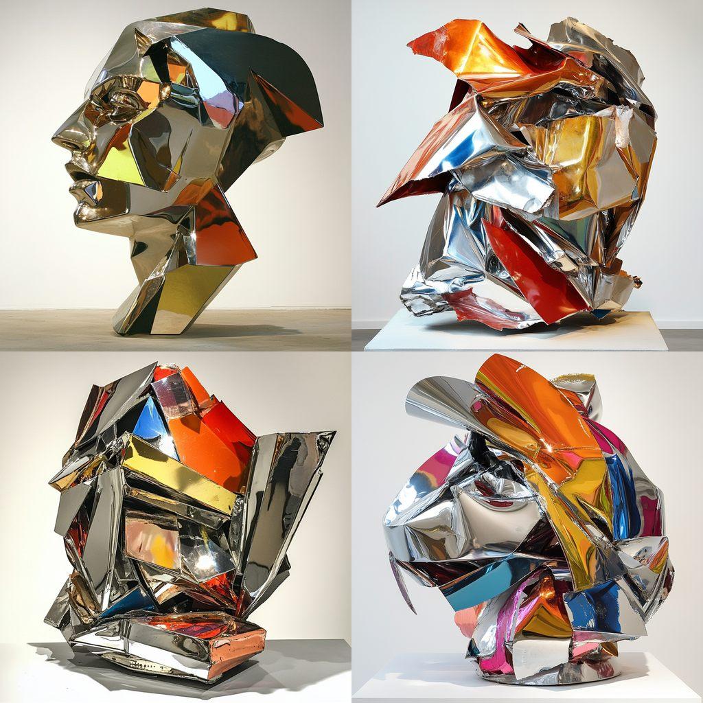 John Chamberlain style, Midjourney V6.1, render 1 of 4