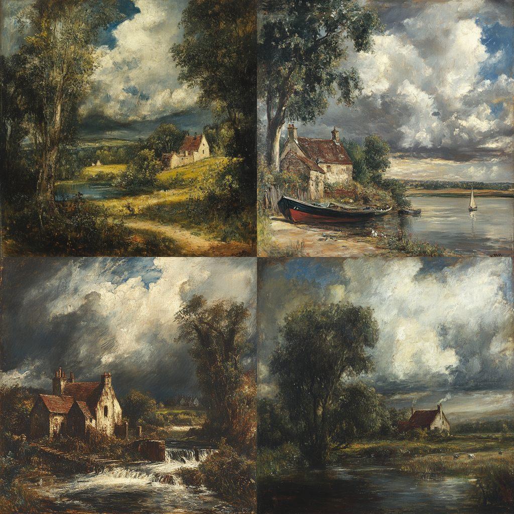 John Constable style, Midjourney V6.1, render 1 of 4