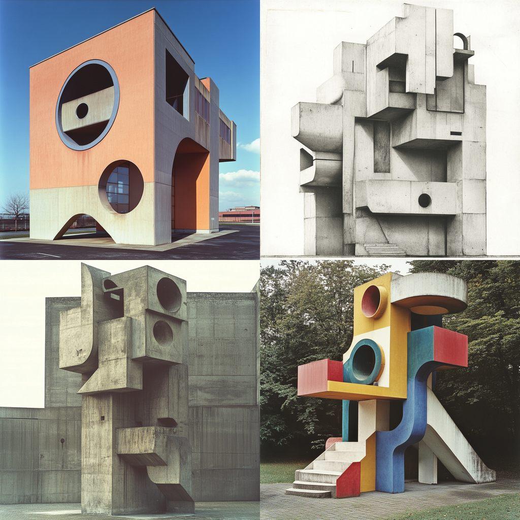 John Hejduk style, Midjourney V6.1, render 1 of 4