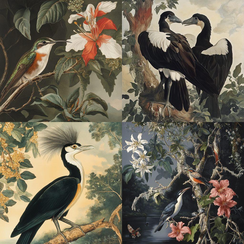 John James Audubon style, Midjourney V6.1, render 1 of 4