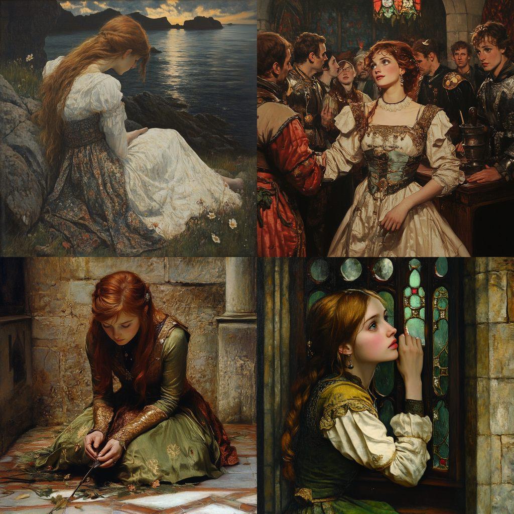 John Maler Collier style, Midjourney V6.1, render 1 of 4