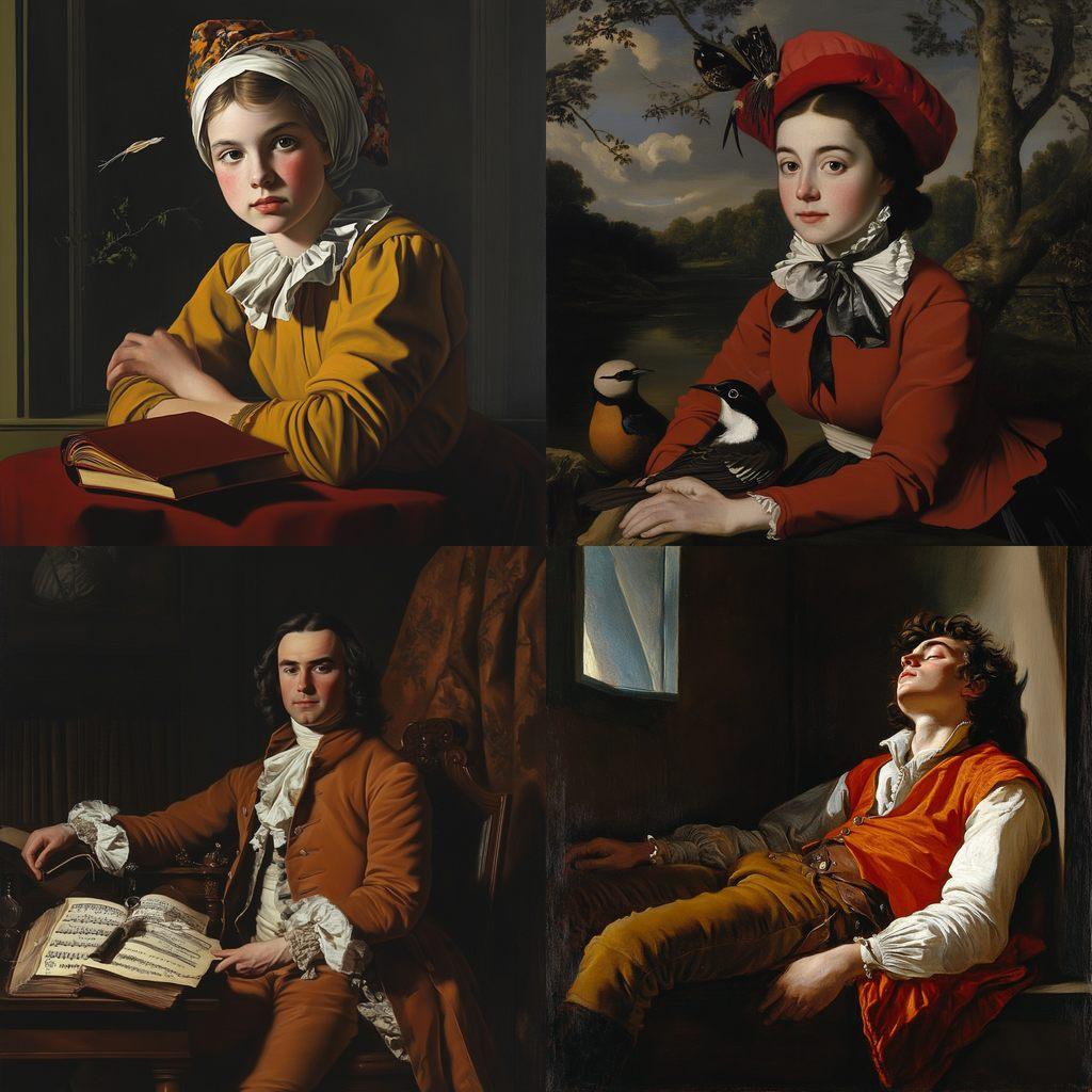 John Singleton Copley style, Midjourney V6.1, render 1 of 4