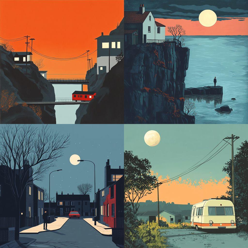 Jon McNaught style, Midjourney V6.1, render 1 of 4