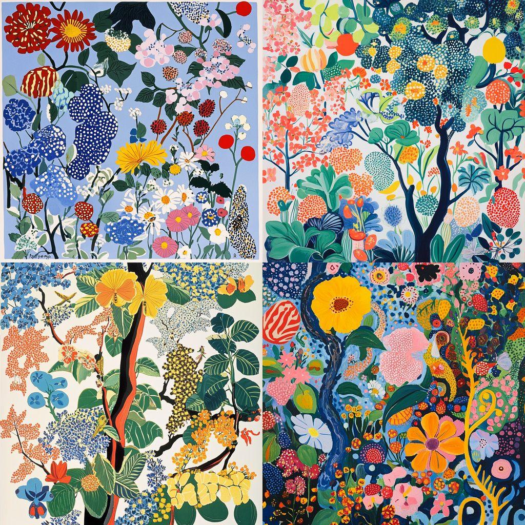 Josef Frank style, Midjourney V6.1, render 1 of 4