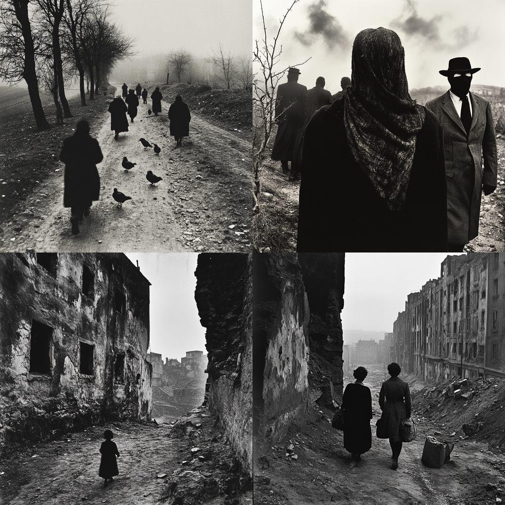 Josef Koudelka style, Midjourney V6.1, render 1 of 4