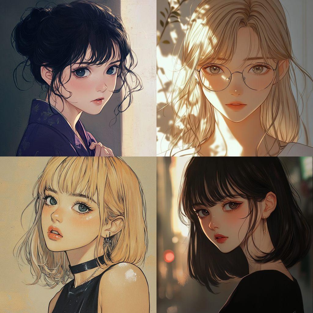Josei anime style style, Midjourney V6.1, render 1 of 4