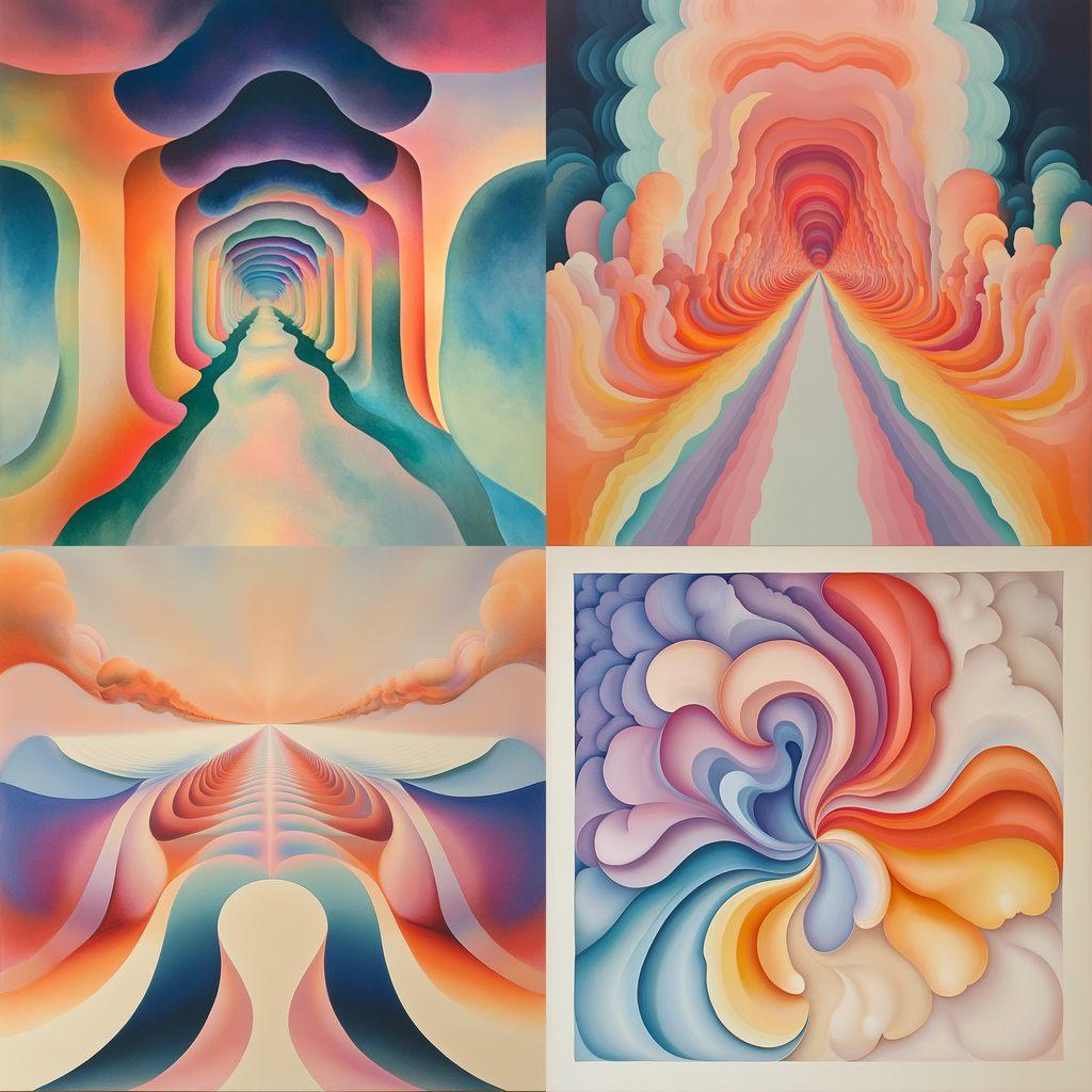 Judy Chicago style, Midjourney V6.1, render 1 of 4