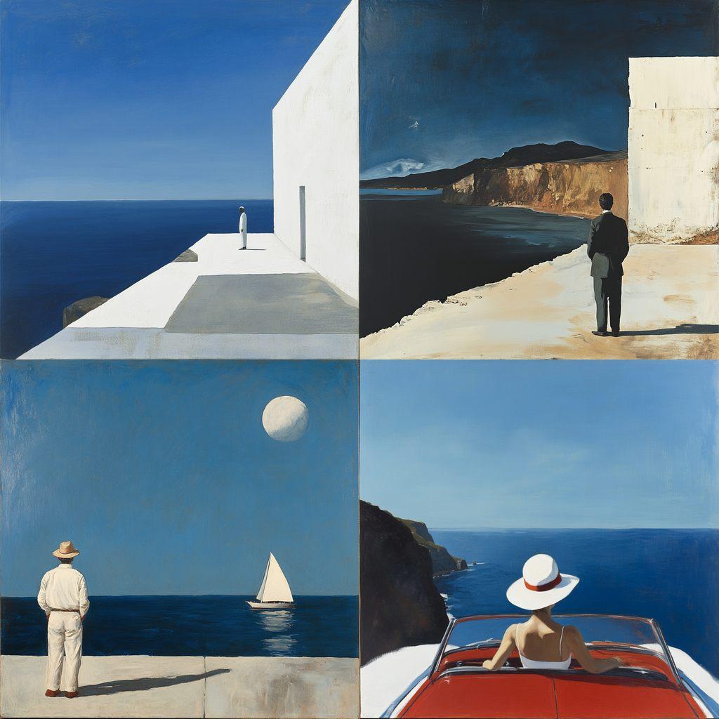 Julio Larraz style, Midjourney V6.1, render 1 of 4