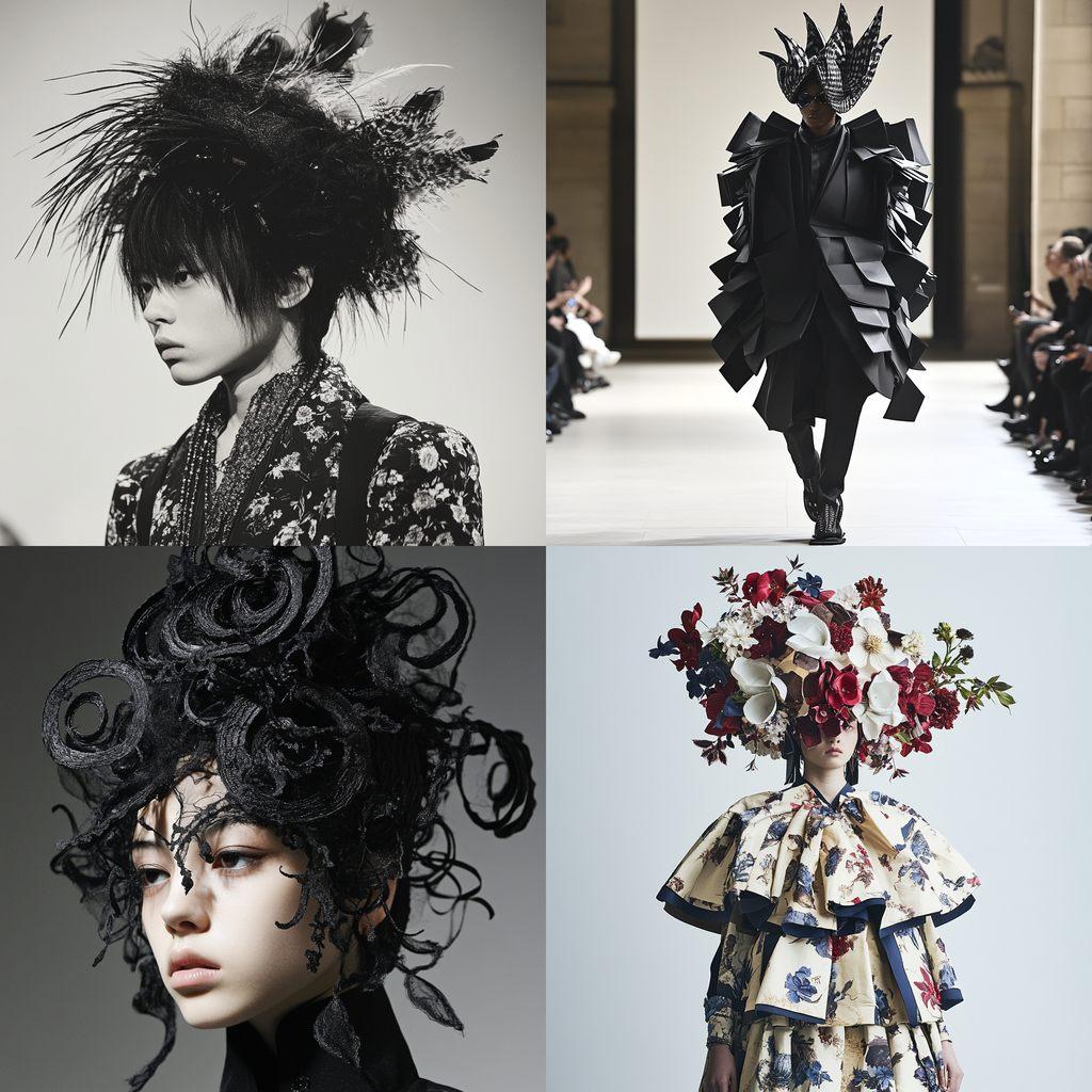 Junya Watanabe style, Midjourney V6.1, render 1 of 4