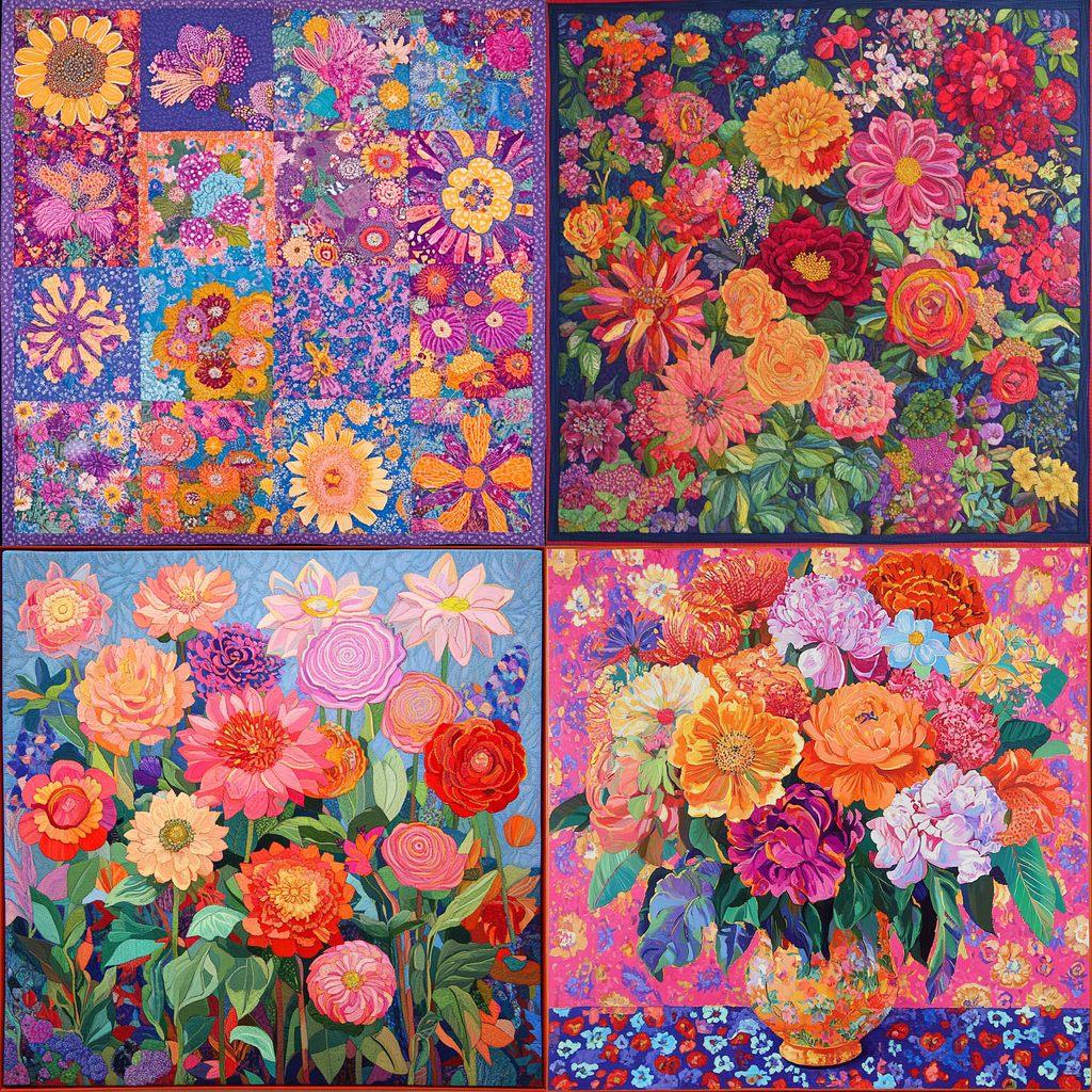 Kaffe Fassett style, Midjourney V6.1, render 1 of 4
