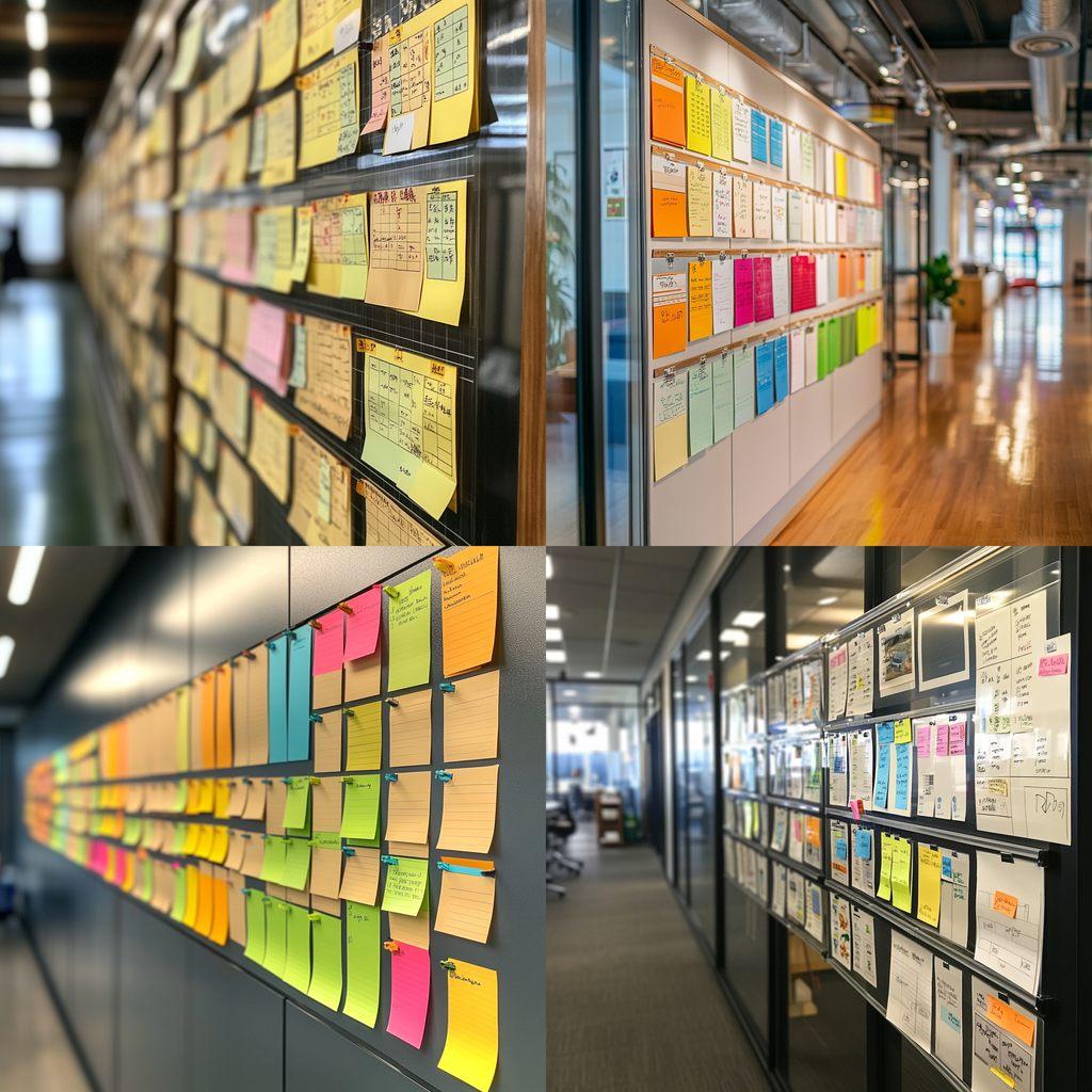 Kanban wall style, Midjourney V6.1, render 1 of 4