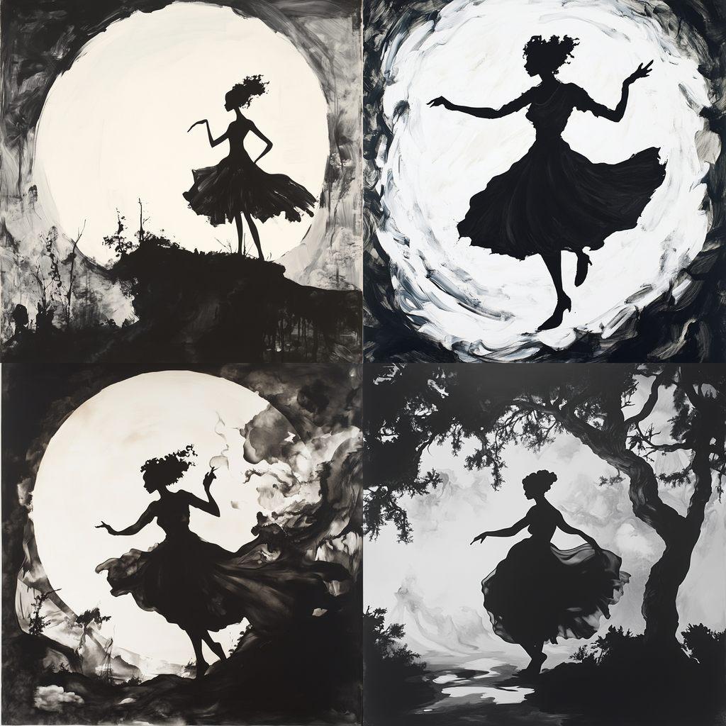 Kara Walker style, Midjourney V6.1, render 1 of 4