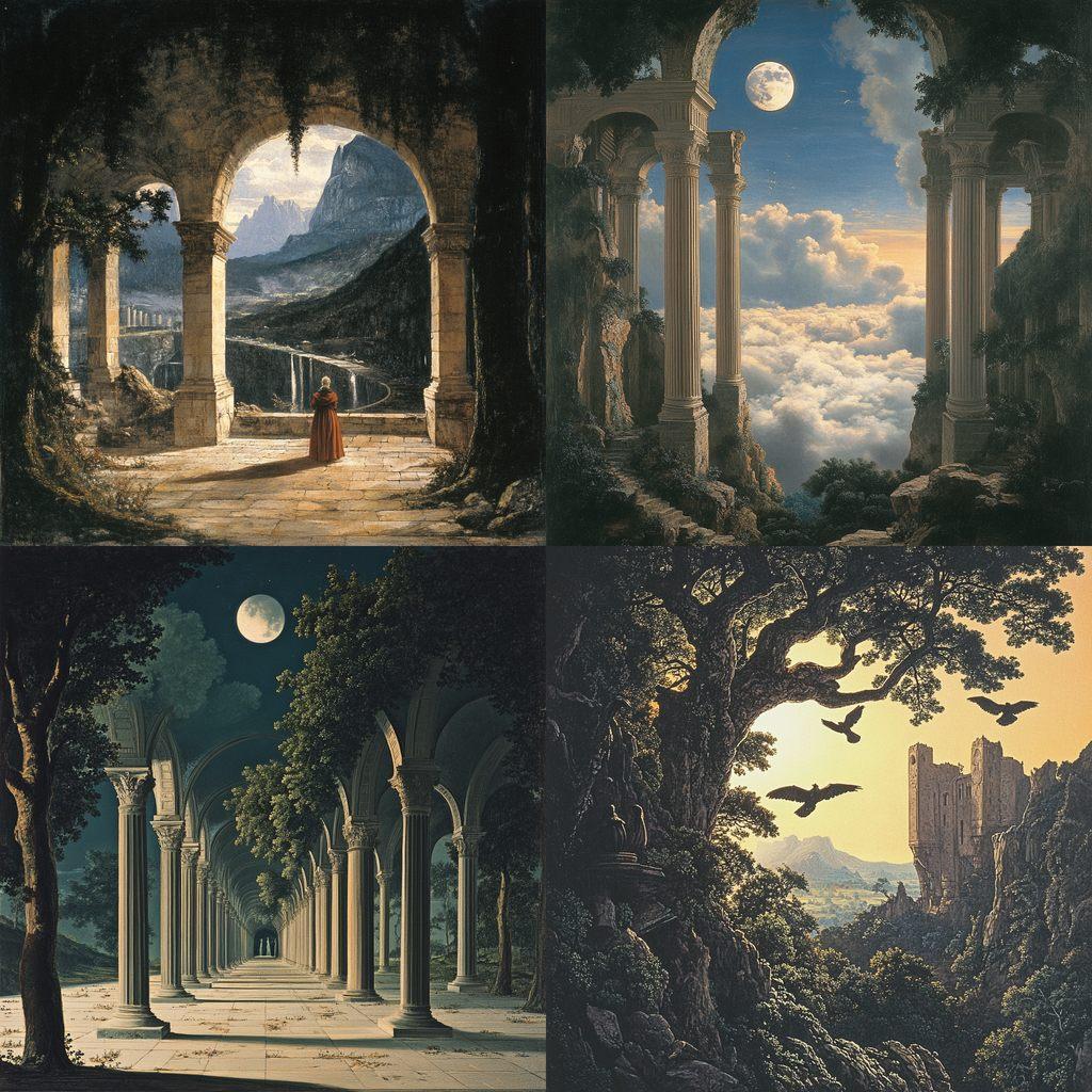 Karl Friedrich Schinkel style, Midjourney V6.1, render 1 of 4