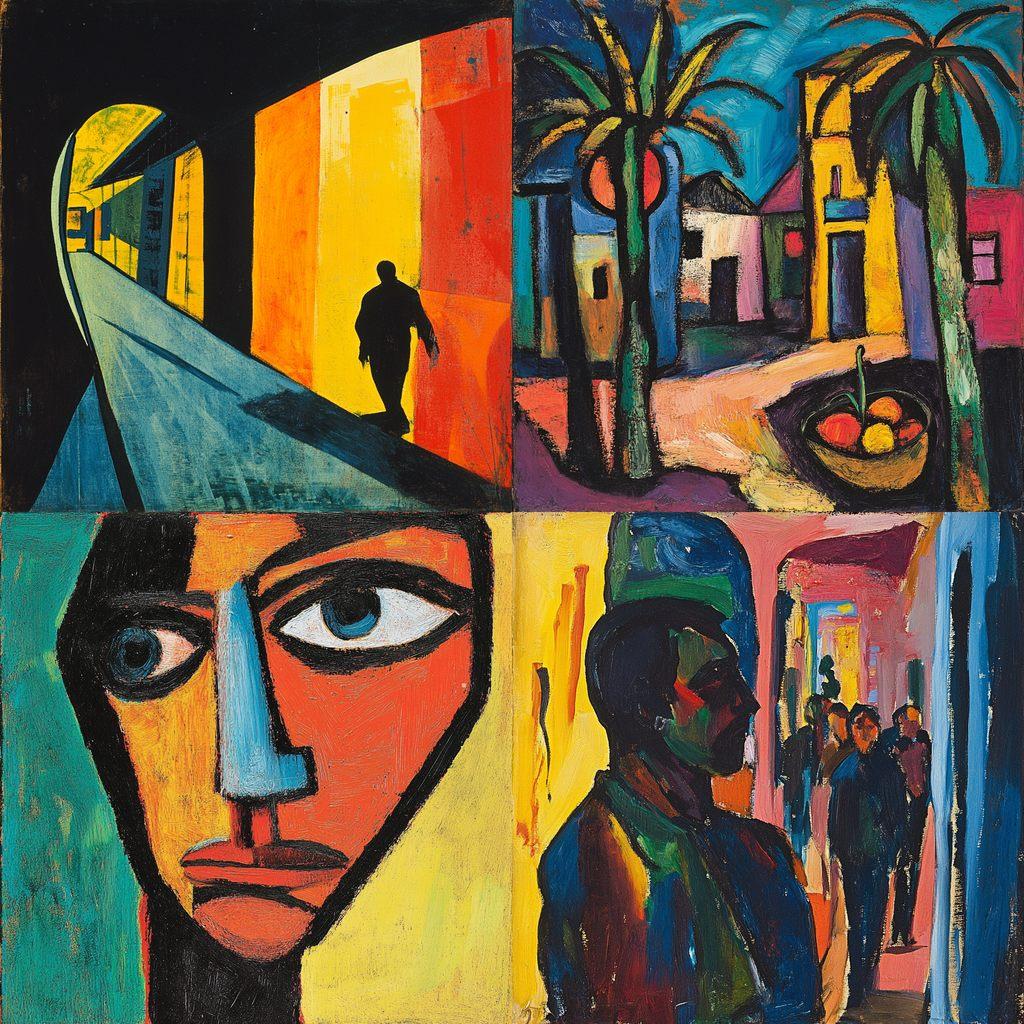 Karl Schmidt-Rottluff style, Midjourney V6.1, render 1 of 4