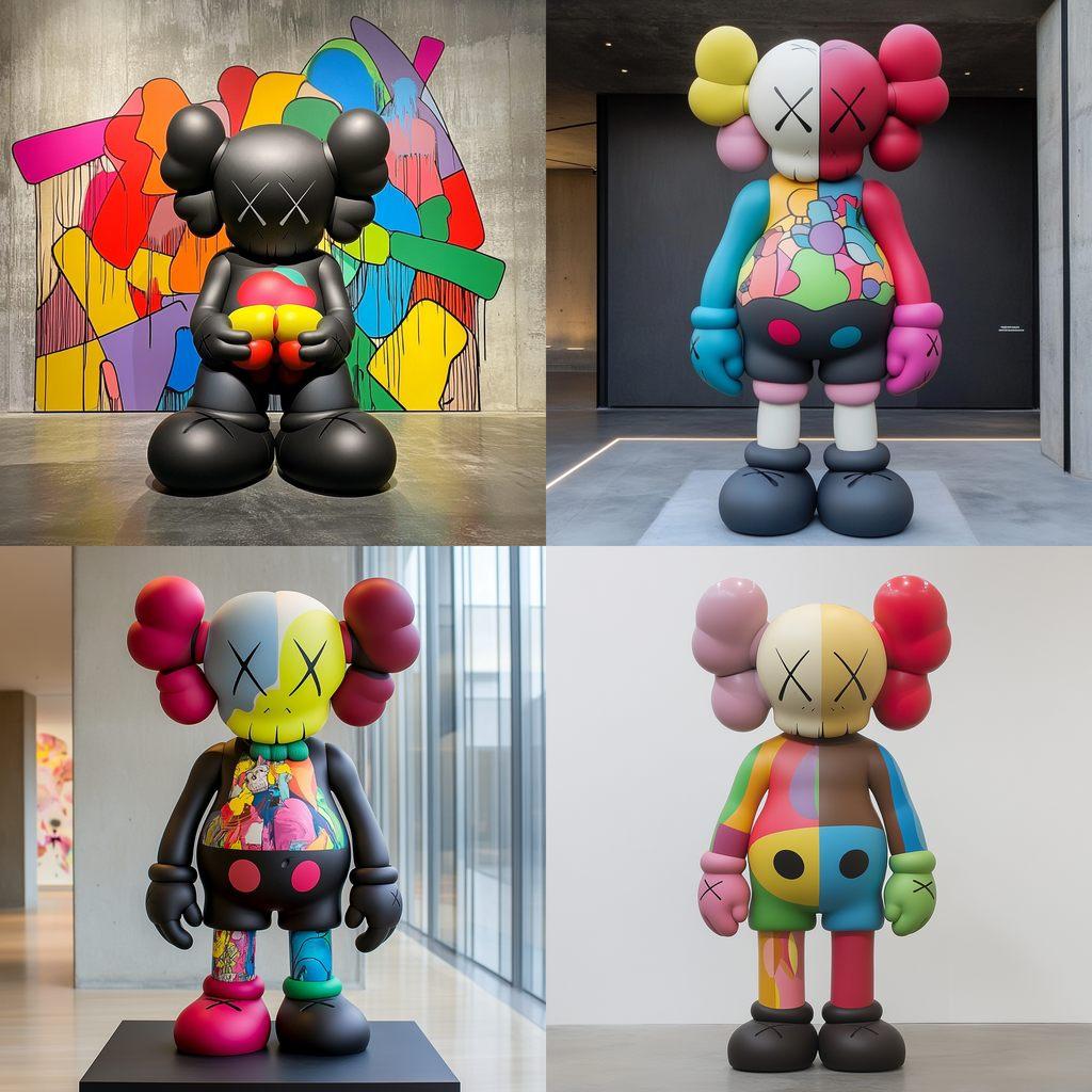KAWS style, Midjourney V6.1, render 1 of 4